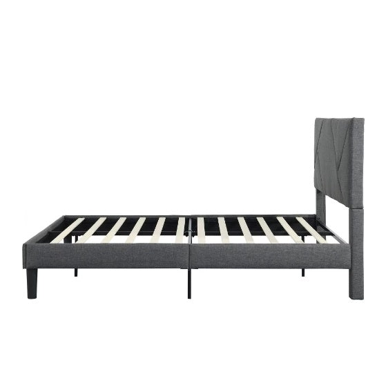 Queen-size Upholstered Platform Bed Frame With Headboard