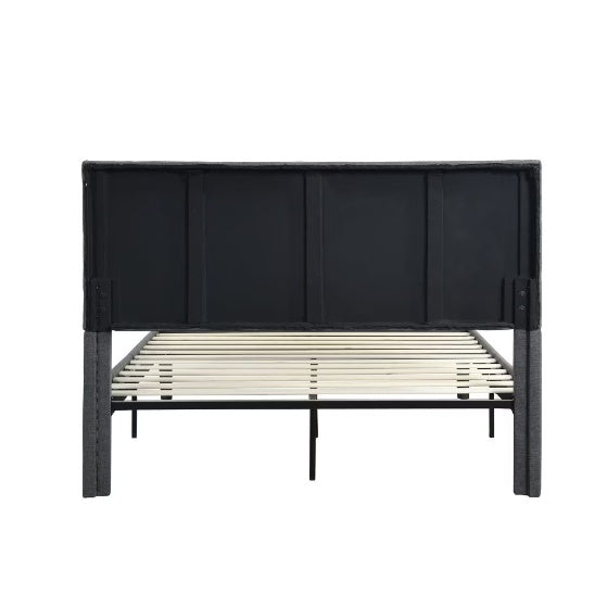 Queen-size Upholstered Platform Bed Frame With Headboard
