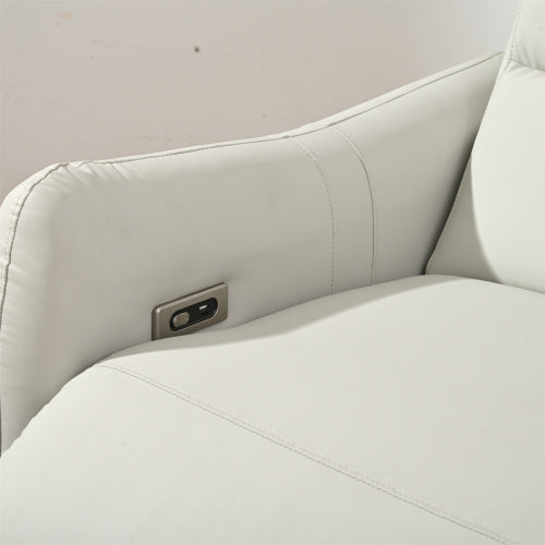 Electric Recliner, PU Leather Recliner With USB Port