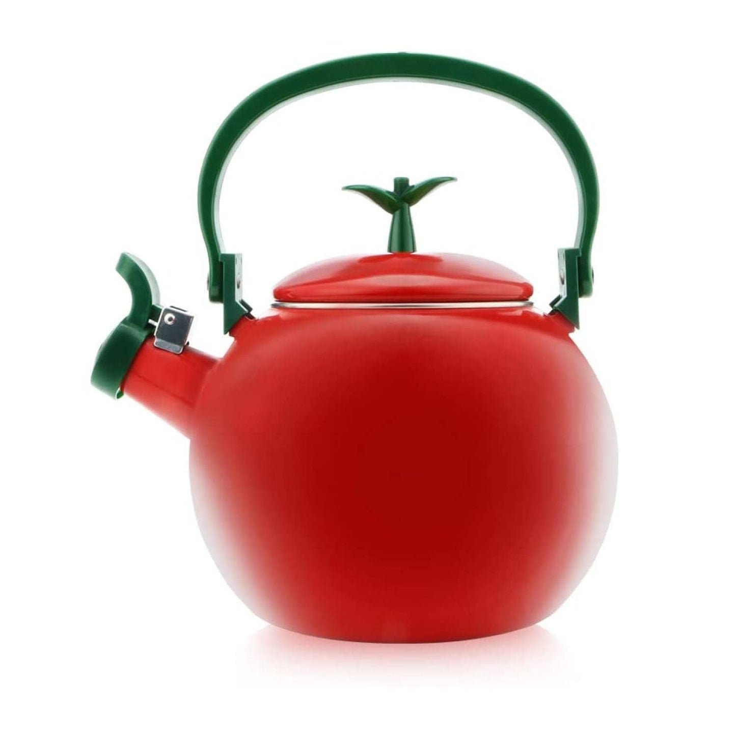 Whistling Tea Kettle for Stove Top Enamel on Steel Teakettle Supreme Housewares Apple Design Teapot Water Kettle Cute Kitchen Accessories Teteras (1.6 Quart Apple)