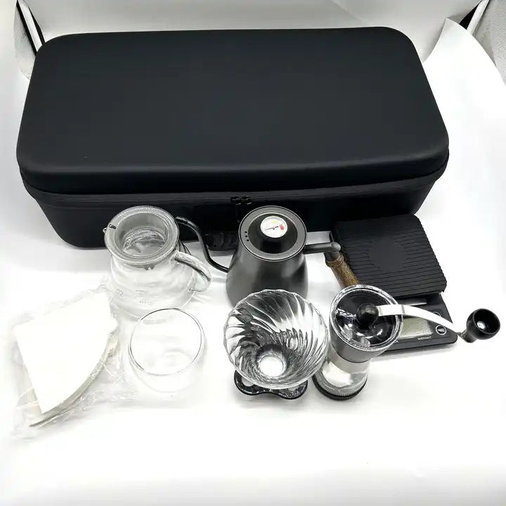 Manual Grinder with Double Layer Glass Cup & Scale