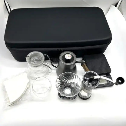 Manual Grinder with Double Layer Glass Cup & Scale
