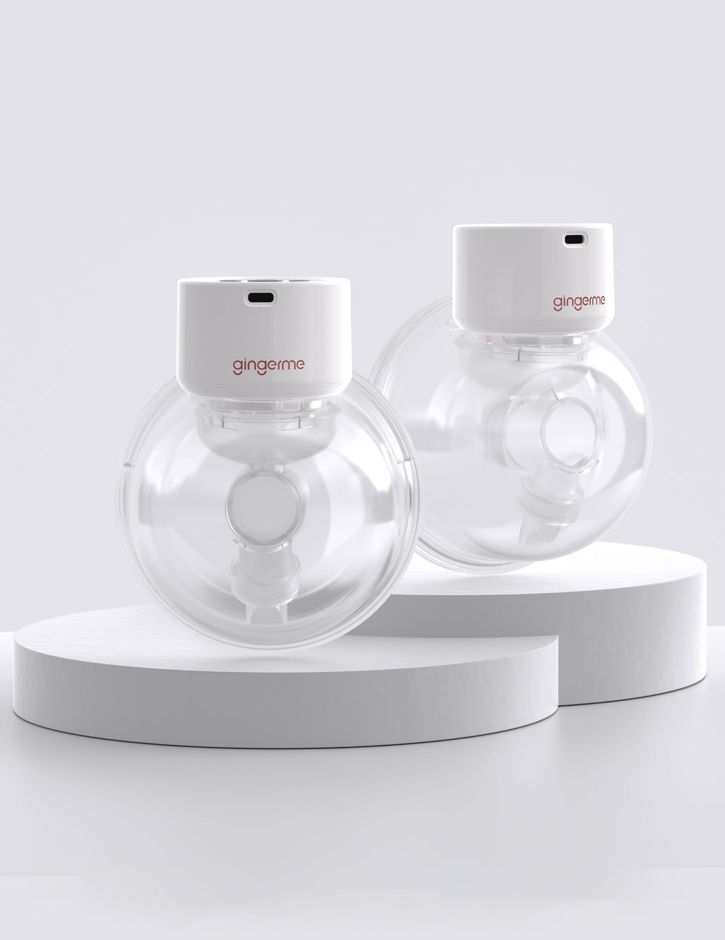 Breast Pump Wearable Breast Pump Electric Hands-Free Breast Pumps with 3 Modes 9 Levels (White 2 Count)