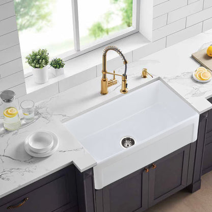 Kitchen Sink Single Bowl White