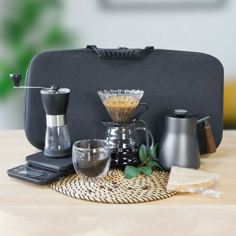Manual Grinder with Double Layer Glass Cup & Scale