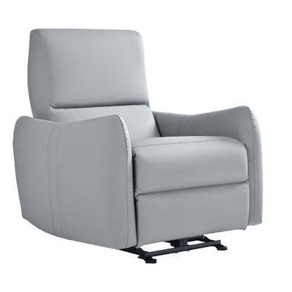 Wall-mounted Recliner, PU Leather Small Space Recliner With USB Port