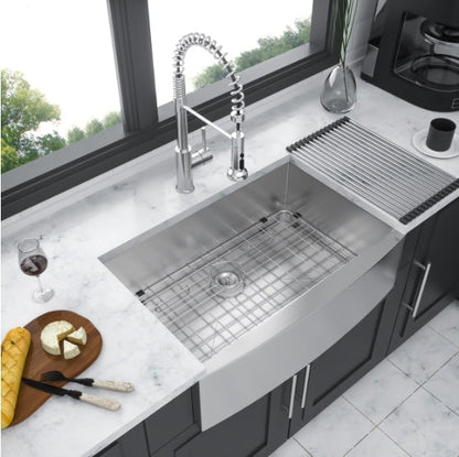 Stainless Steel Apron Front Farmhouse Kitchen Sink-Prohibited For Sale On Amazon