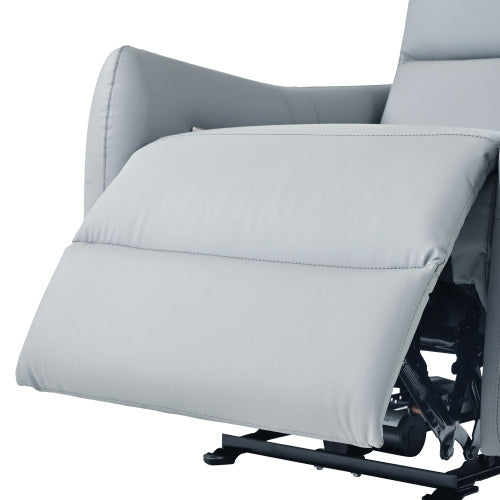 Wall-mounted Recliner, PU Leather Small Space Recliner With USB Port