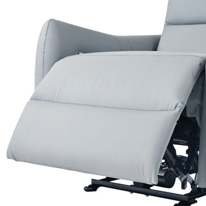 Wall-mounted Recliner, PU Leather Small Space Recliner With USB Port