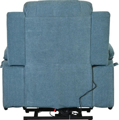 Massage Recliner,Power Lift Chair For Elderly With Adjustable Massage And Heating Function,Recliner Chair With Infinite Position And Side Pocket For Living Room ,Beige