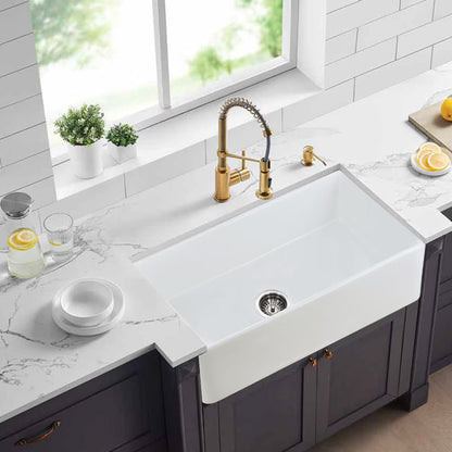 Kitchen Sink Single Bowl White