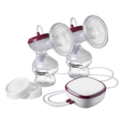 Tommee Tippee Made for Me Double Electric Breast Pump USB Rechargeable Quiet Portable Lightweight
