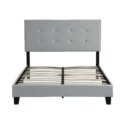 Queen-sized Upholstered Platform Bed Frame
