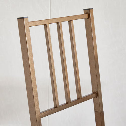 Dining Set For 2, Square Wooden Dining Table With 4 Legs And 2 Metal Chair For Home Office, Kitchen, Dining Room