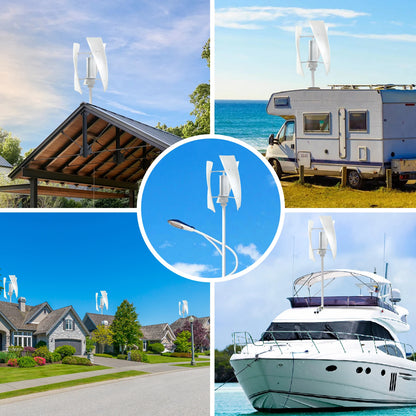 3000W 6000W Wind Turbine Generator 12V 24V 48V Vertical households/villas Farm MPPT Controller self-sufficient Small Windmill