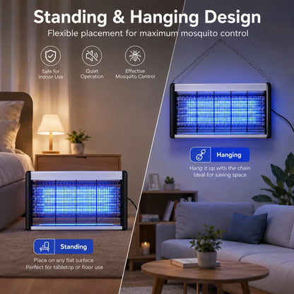 JOYINLED Mosquito Killer Lamp with 3 Tubes Fly Repellent Insect Trap Bug Zapper Powerful LED Shock Pest Control for Home Indoor