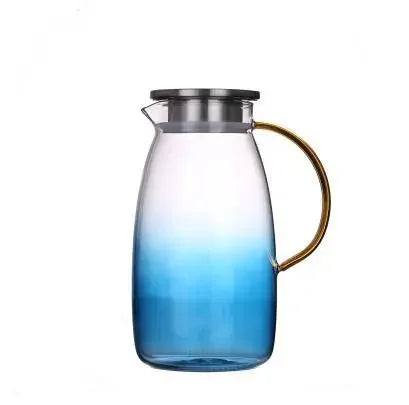 Home Colorful Cold Water Bottle Large Capacity High Borosilicate Glass Tea Set Cooler Teacups Water Cup Mugs