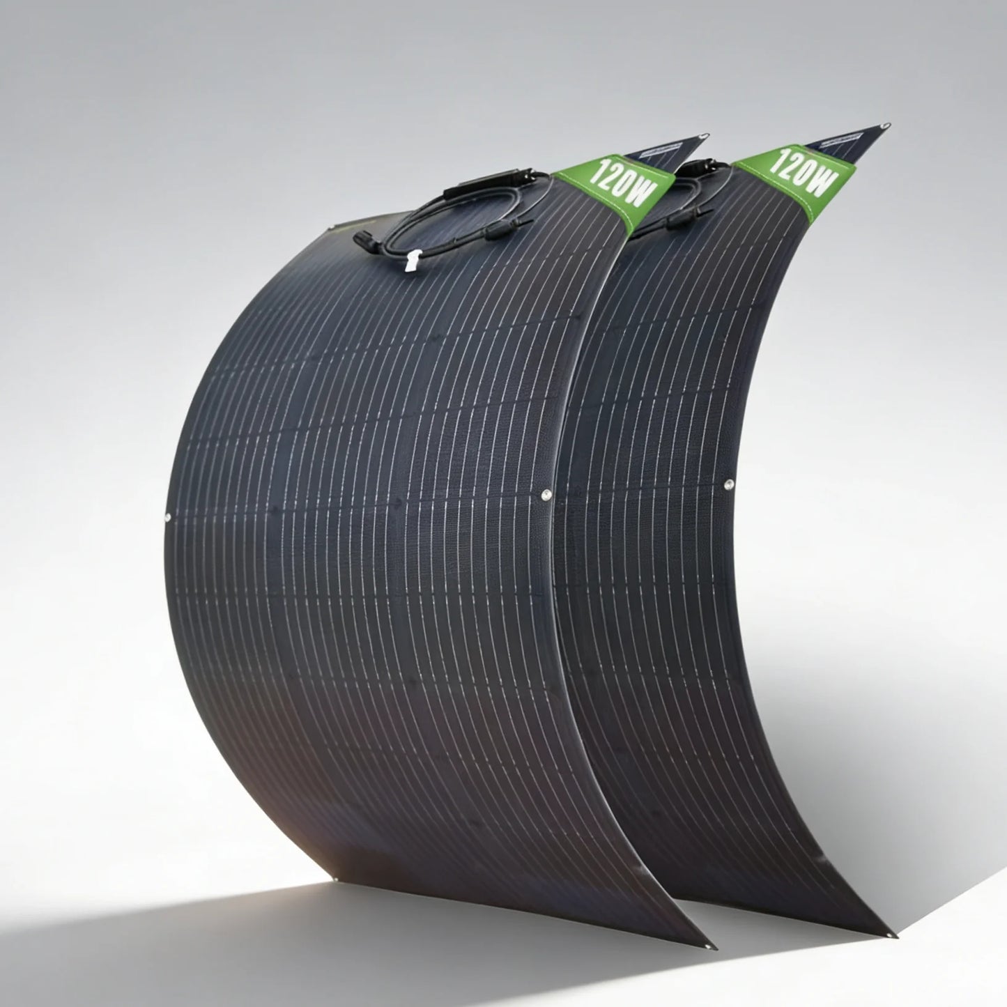 ETFE 240W (120W 2PCS) solar panel is bendable and suitable for outdoor emergency power generation in households and vehicles