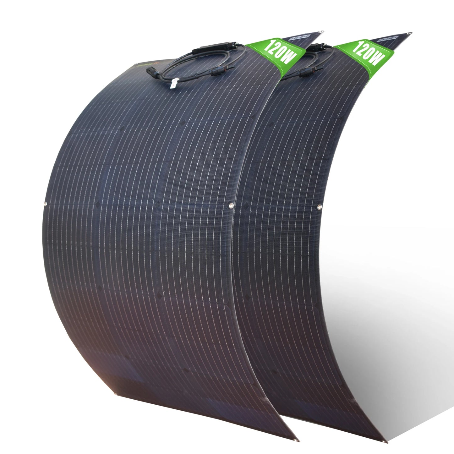 ETFE 240W (120W 2PCS) solar panel is bendable and suitable for outdoor emergency power generation in households and vehicles