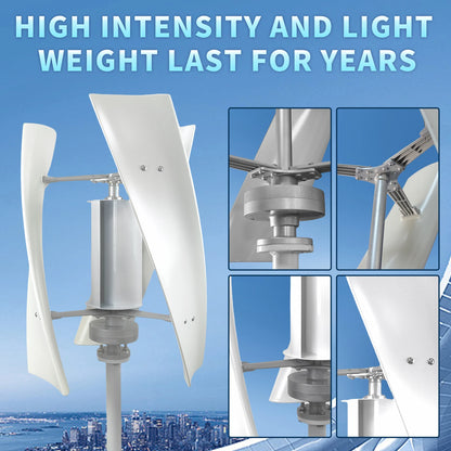 3000W 6000W Wind Turbine Generator 12V 24V 48V Vertical households/villas Farm MPPT Controller self-sufficient Small Windmill