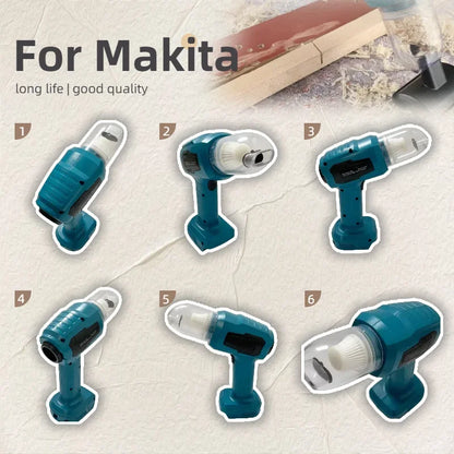 Makita Wireless - Charged Car Vacuum: Strong Suction Handheld Dual - Function (Blow/Suck) for Cars & Households 18v