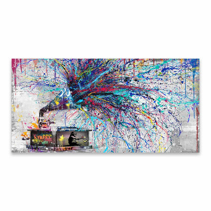 Banksy Graffiti Art Poster Blue Watercolor Prints Pop Street Art Canvas Painting Home Living Room Wall Art Canvas Painting