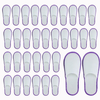 20-120Pairs Disposable Slippers for Guests Non-Slip Hotel Spa Slippers Unisex Brushed Plush Slides for Travel Households Shoes