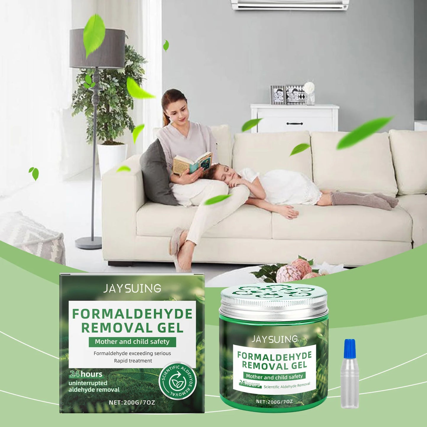 Portable Formaldehyde Cleaner:Rapid Formaldehyde Removal & Odor Elimination,Safe with No Irritation,Ideal for Households&Offices