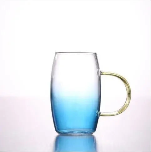Home Colorful Cold Water Bottle Large Capacity High Borosilicate Glass Tea Set Cooler Teacups Water Cup Mugs
