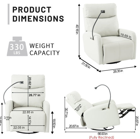 Electric Swivel Rocking Recliner