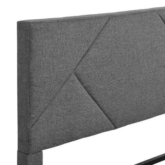 Queen-size Upholstered Platform Bed Frame With Headboard