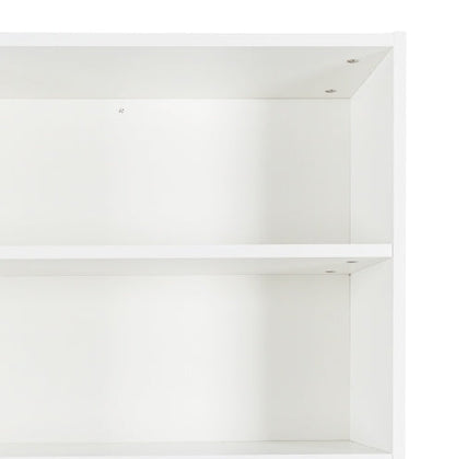 63W Large Kitchen Hutch Cabinet, Freestanding Pantry Cabinets Storage Kitchen Cupboard With 4 Doors, 4 Drawers & Microwave Shelf, White