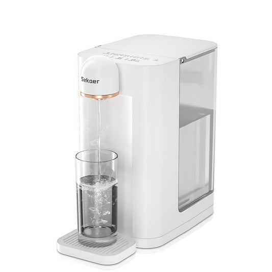 Sekaer Instant Hot Water Dispenser 3L/106 Oz Electric Tea Kettle Large Water Boiler Maker 3s Quick Heating and 5 Variable Presets Temperatures with Child Locks & Night Lights SKE-2000